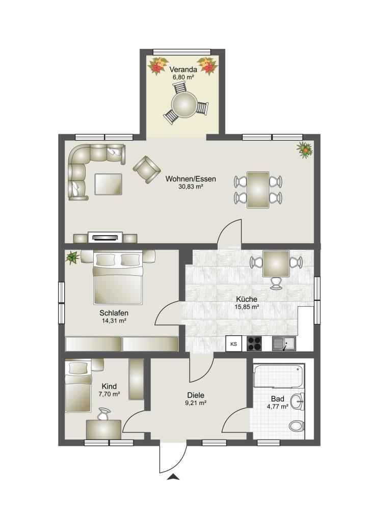 Grundriss Einfamilienhaus Koserow