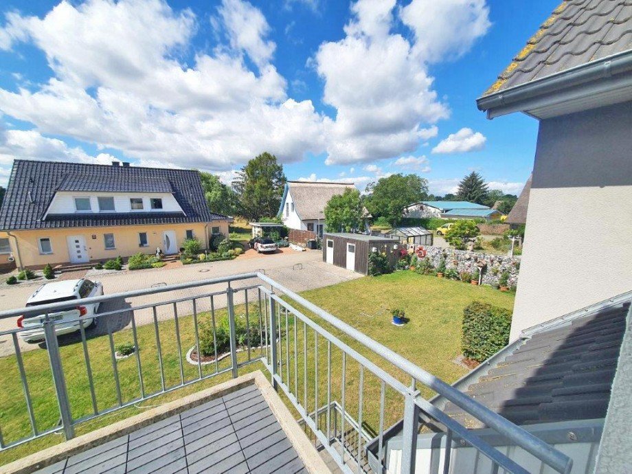 Ausblick vom Balkon Wohnung Trassenheide