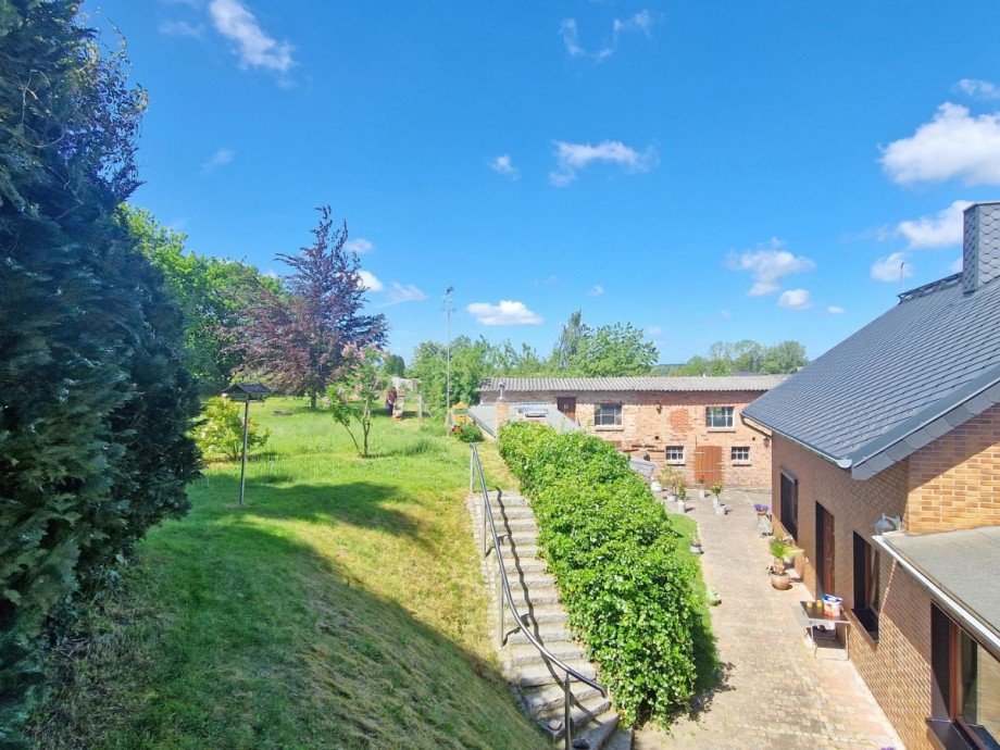 Hofansicht und Grundst�ck Einfamilienhaus Wolgast