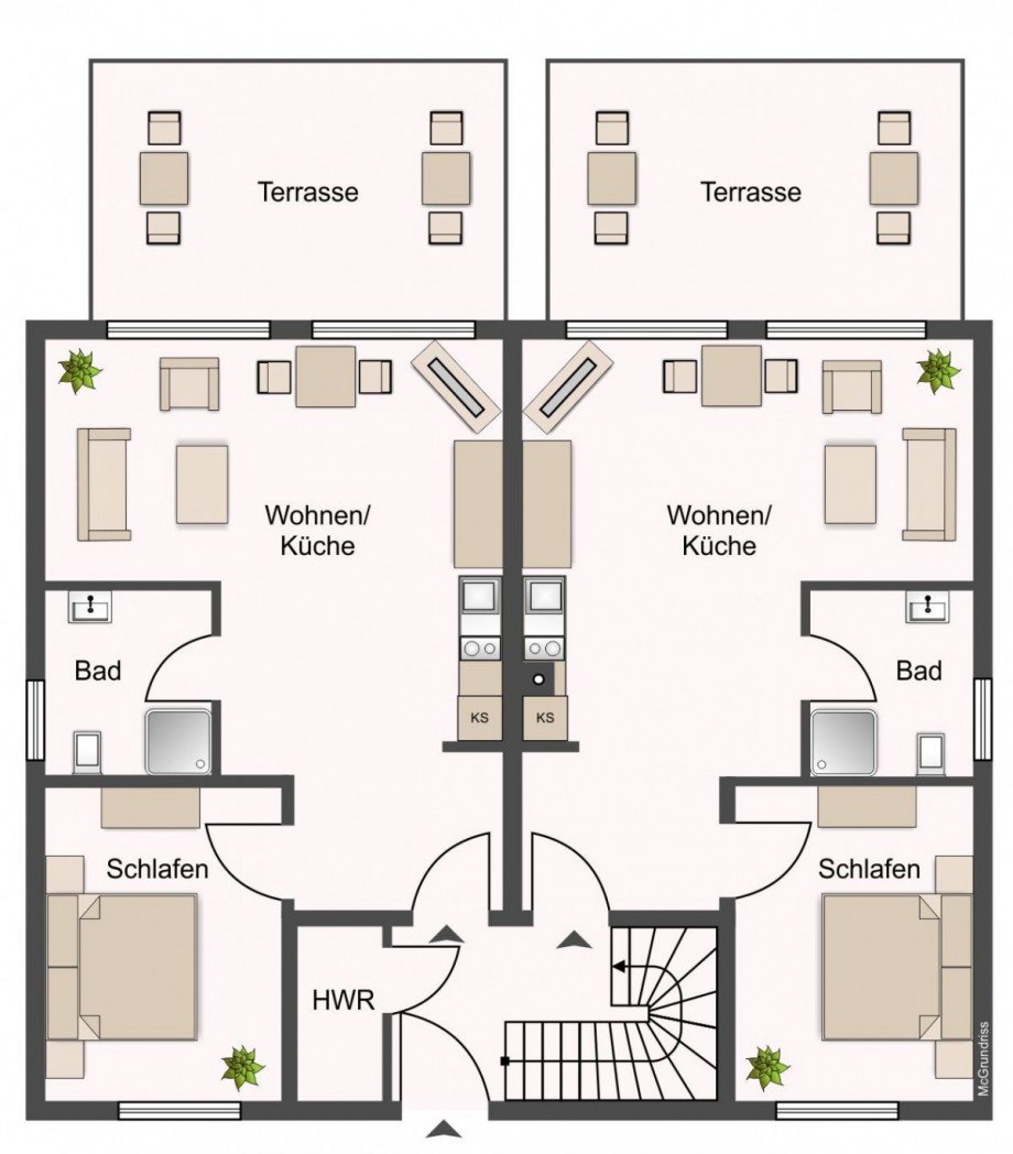 Erdgeschoss Mehrfamilienhaus Zinnowitz