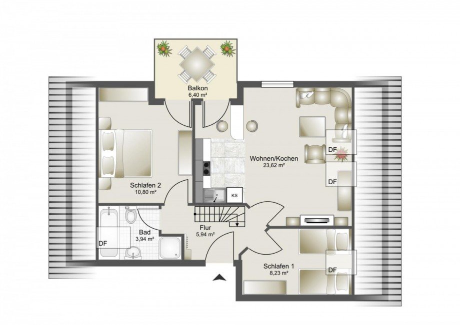 Grundriss Wohnung Zempin