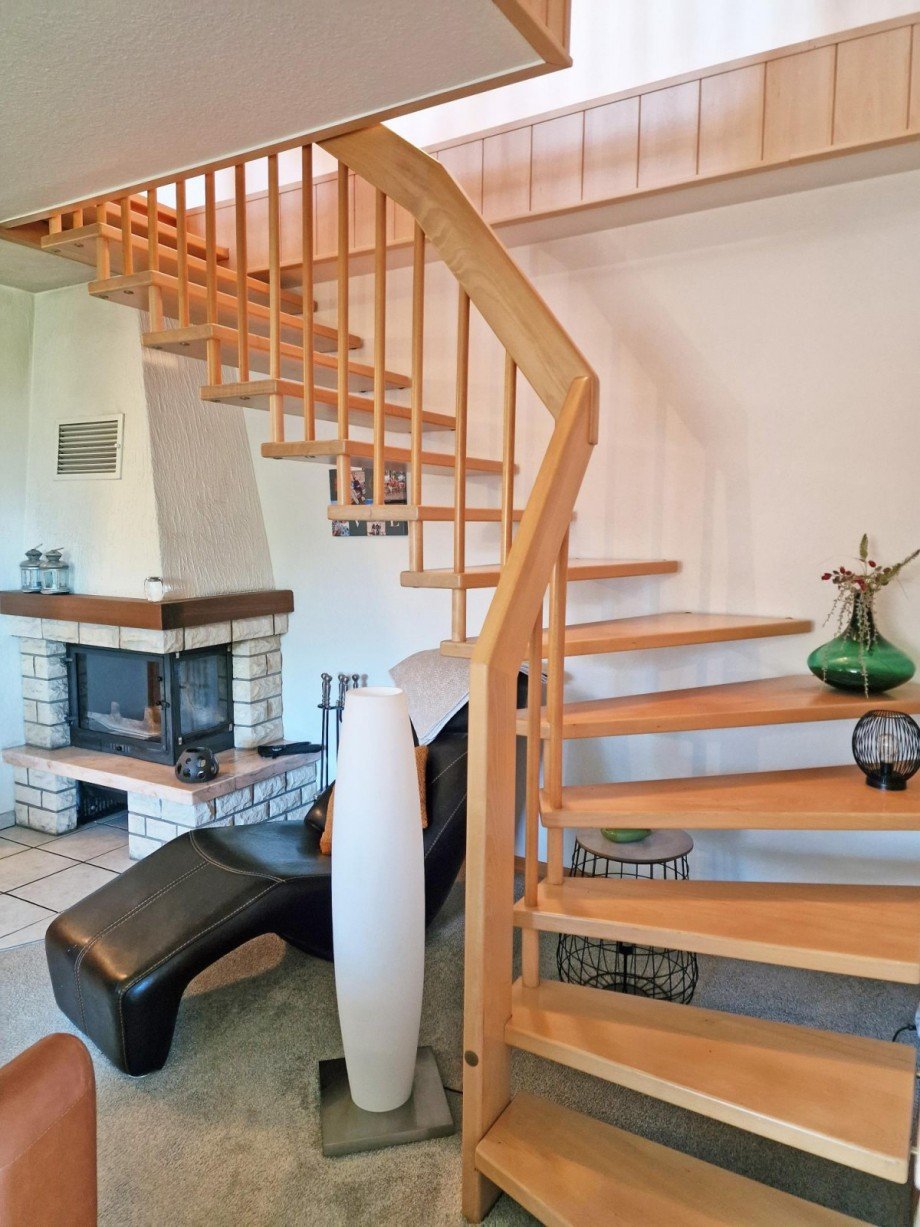 Treppe zum Schlafzimmer Wohnung Sauzin