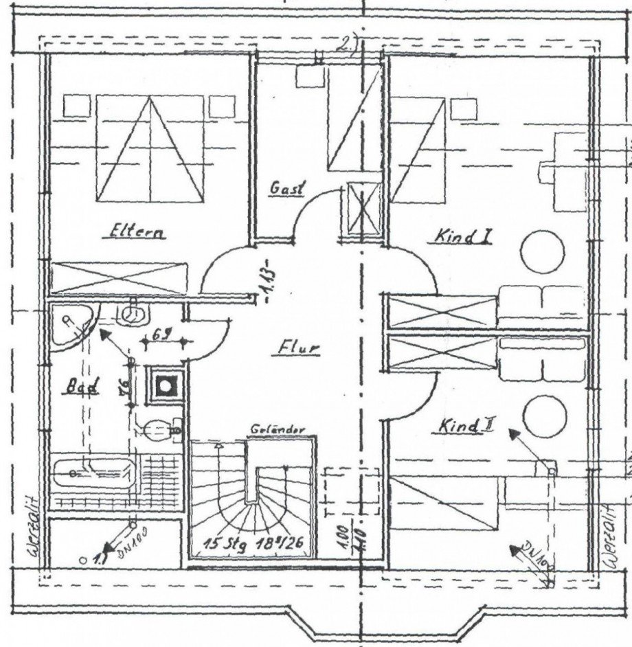 Dachgeschoss Einfamilienhaus Trassenheide