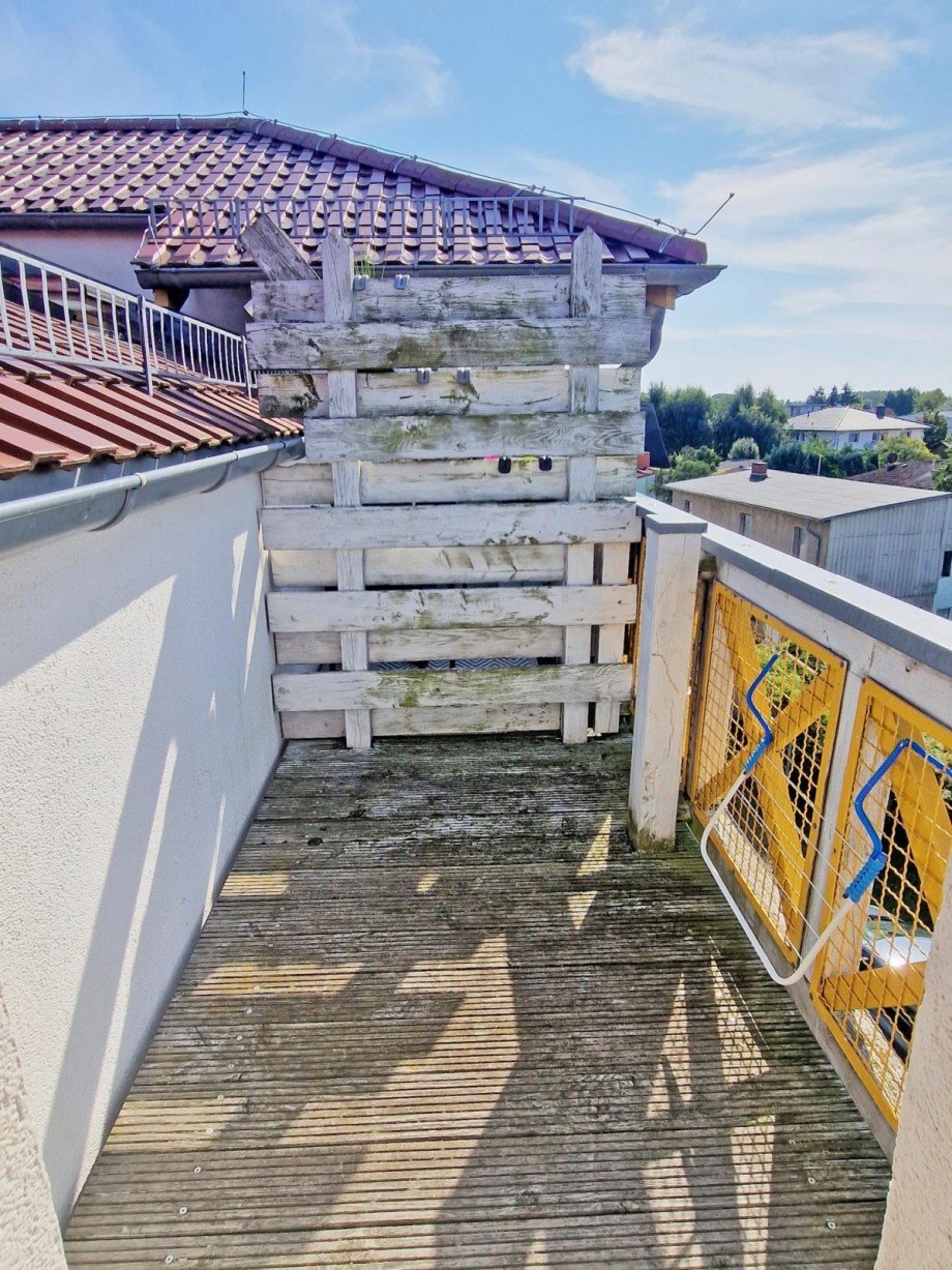 Balkon am Wohnzimmer Wohnung Koserow
