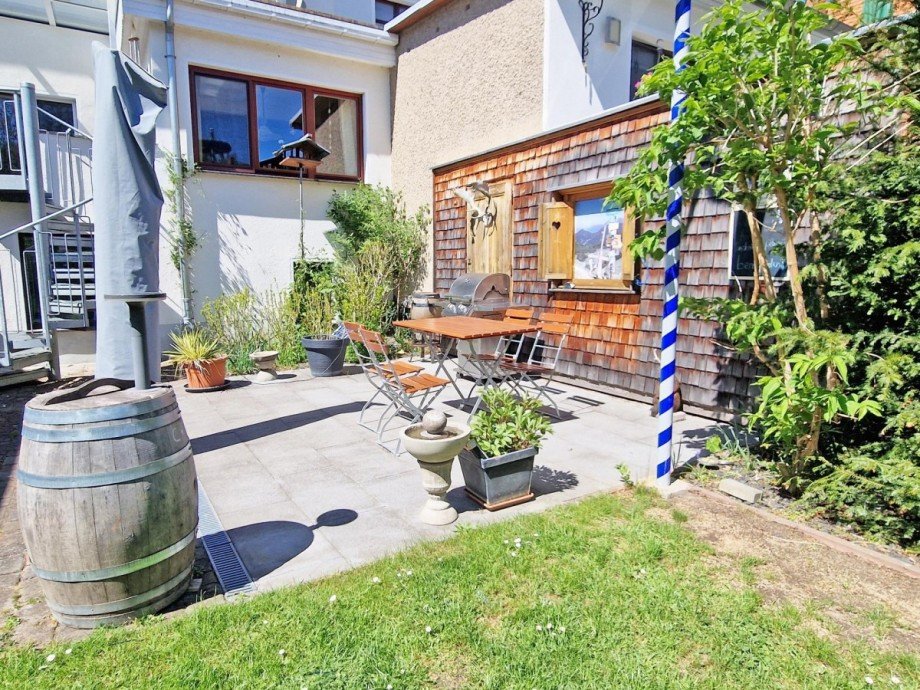 Gartenterrasse Doppelhaush�lfte Greifswald