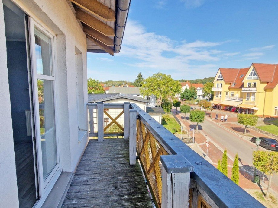 Ausblick vom Balkon Wohnung Koserow