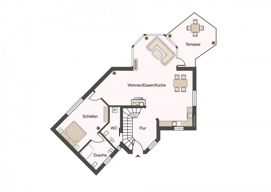 Erdgeschoss Einfamilienhaus Kr�slin
