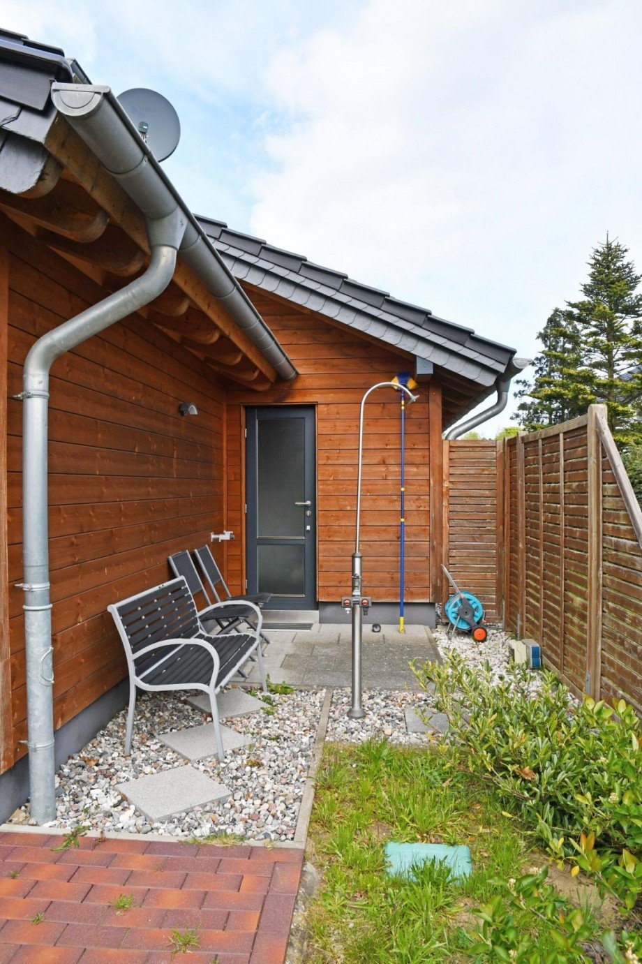 Au�endusche Ferienhaus Zempin