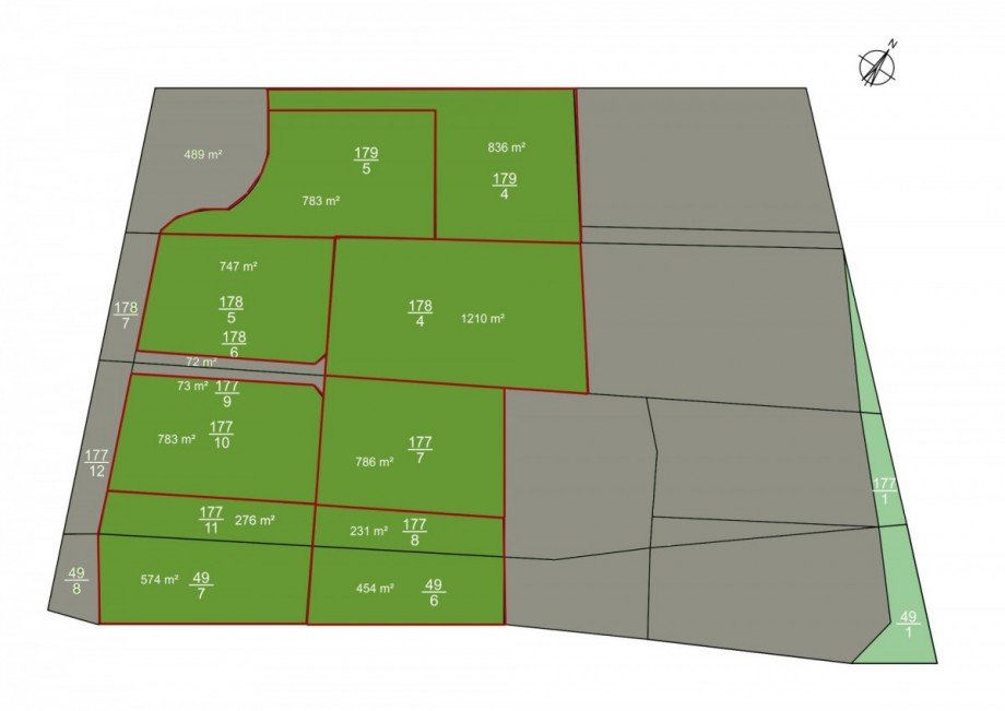 Lageplan-Heringsdorf Wohngrundst�ck Seebad Heringsdorf