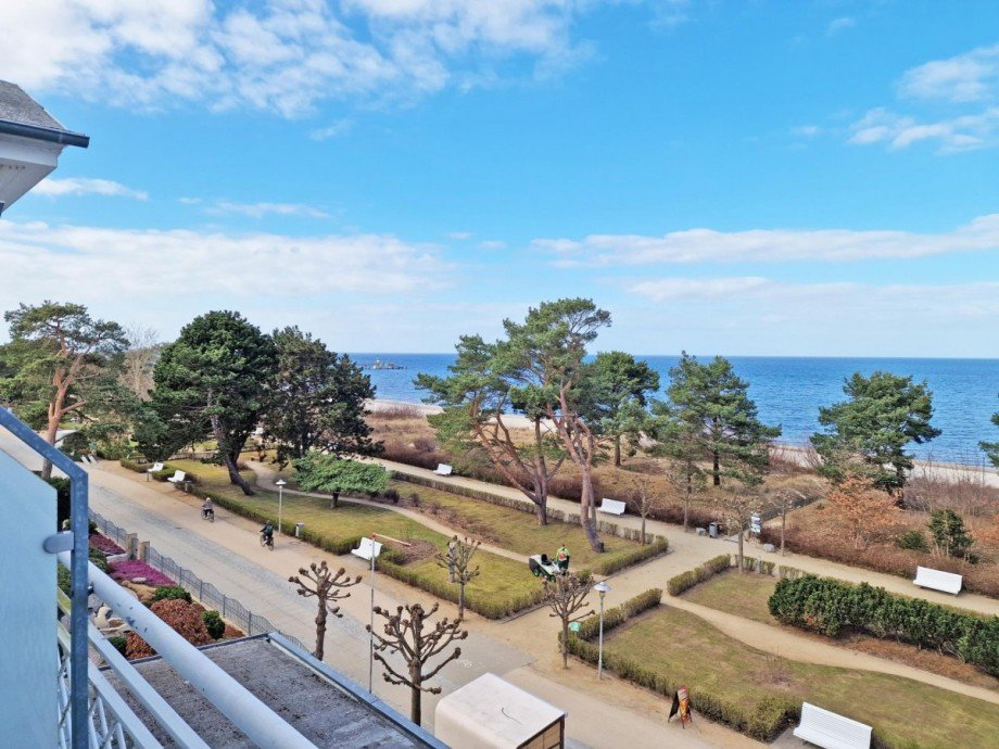 Ausblick vom Balkon Wohnung Zinnowitz