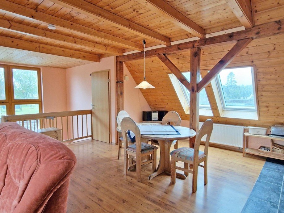 Wohnzimmer Dachgeschoss Einfamilienhaus M�lschow