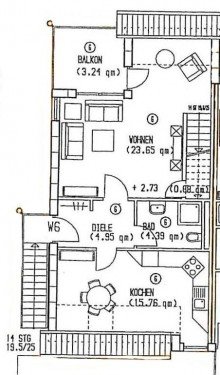 Grundriss Ebene-1 strandnahe Eigentumswohnung in Karlshagen - nur 100 Meter zum Ostseestrand