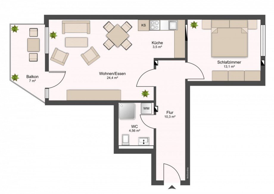 Grundriss Wohnung Seebad Heringsdorf