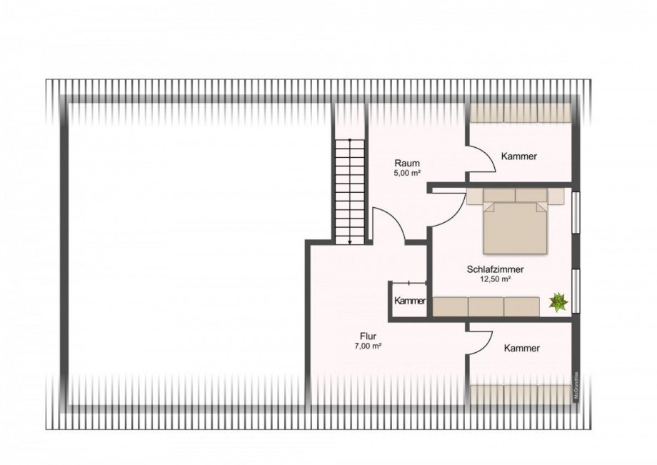 Dachgeschoss Einfamilienhaus Zemitz