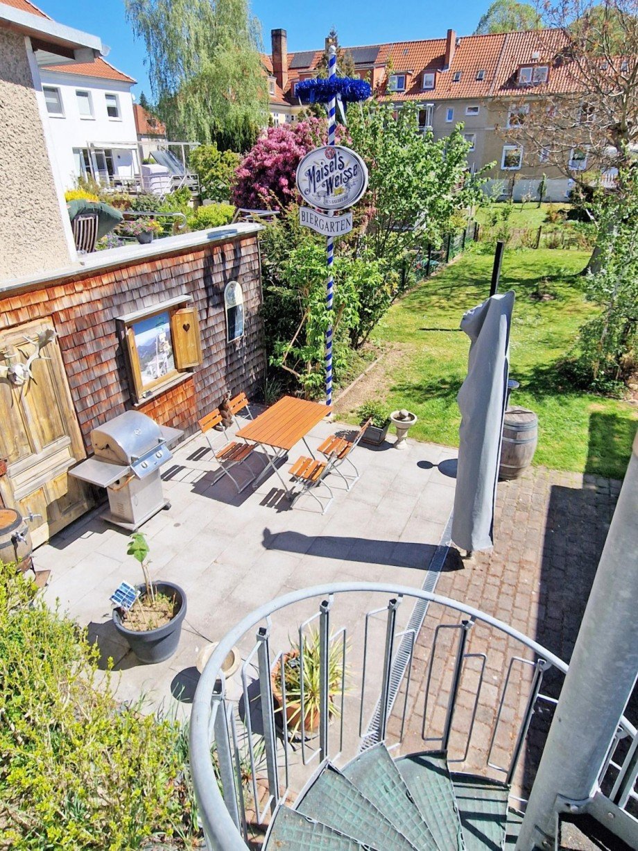 Gartenterrasse Doppelhaush�lfte Greifswald
