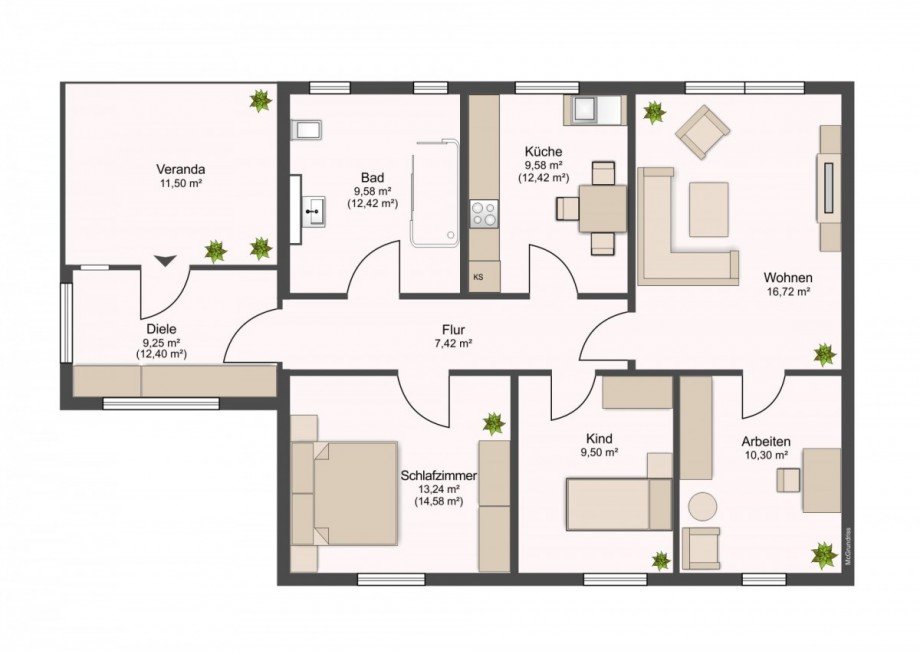 Grundriss Einfamilienhaus L�tow