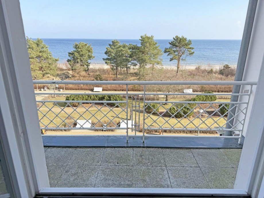 Ausblick von der K�che Wohnung Zinnowitz