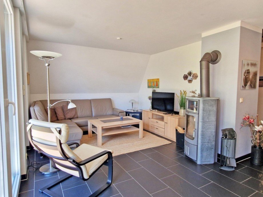 Wohnzimmer Ferienhaus Loddin