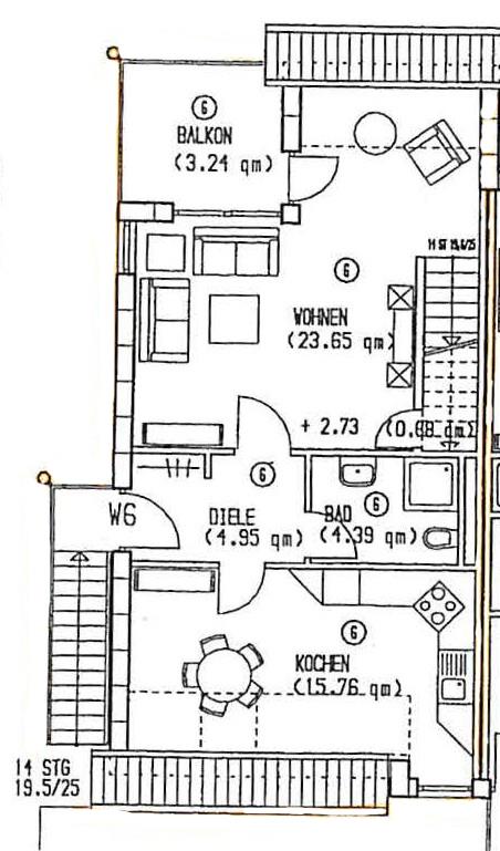 Grundriss Ebene-1 Wohnung Karlshagen
