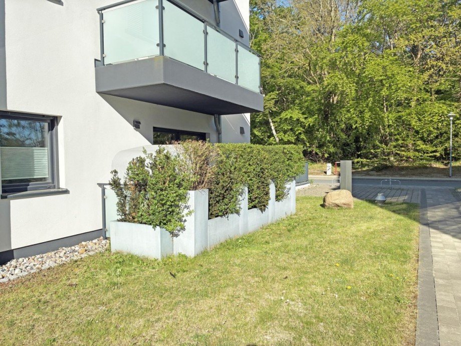 Terrasse am Wohnzimmer Wohnung Zinnowitz
