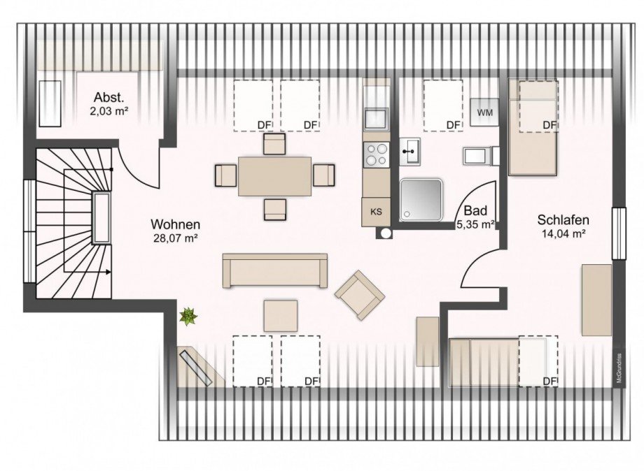 Dachgeschoss Einfamilienhaus M�lschow